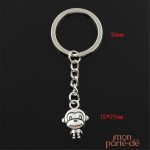 Porte-clé en forme de singe, accessoire tendance et décalé