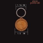 Porte-clé photo en bois gravé sur mesure