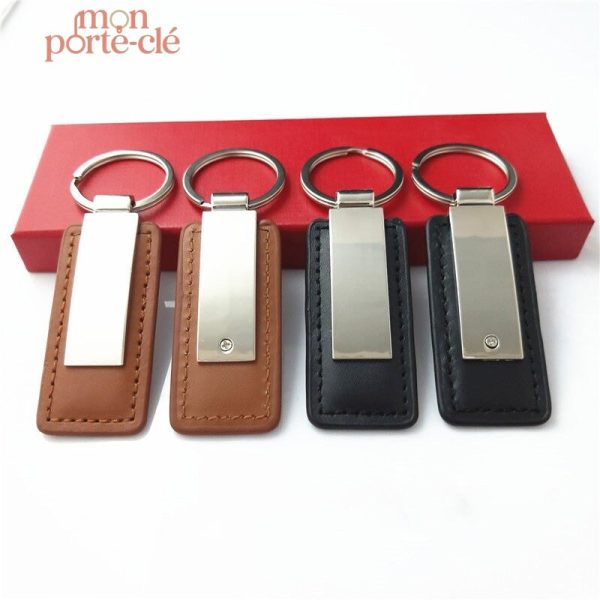 Porte-clé en cuir de qualité pour cadeaux d'affaires