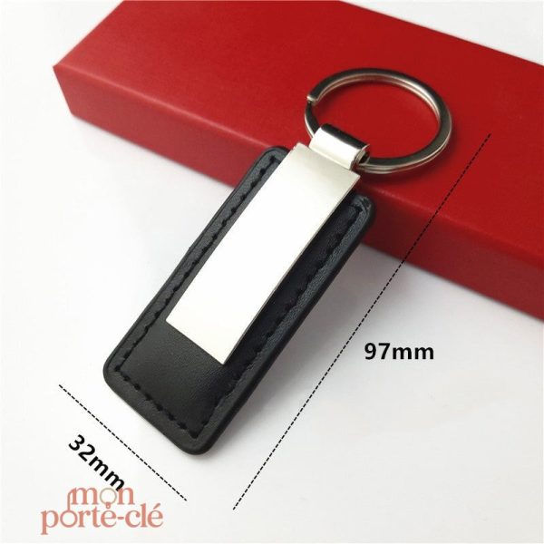 Porte-clé en cuir avec logo pour marketing