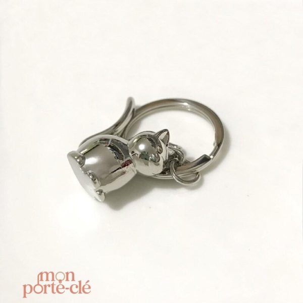 Porte-clé en forme de chat pour accessoires pratiques