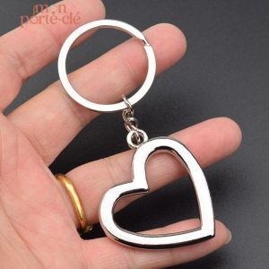 Porte-clé en forme de cœur pour un cadeau romantique