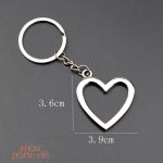 Porte-clé cœur classique, idéal pour un usage quotidien
