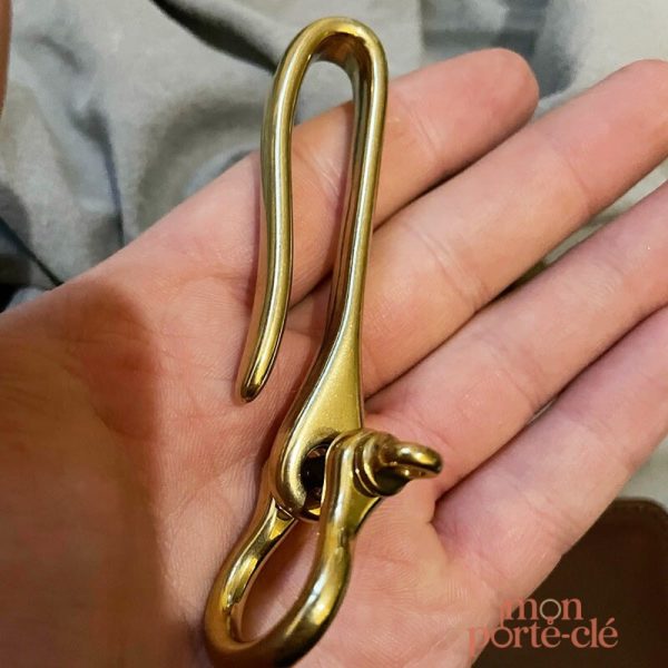 Accessoire en laiton pour porte-clé masculin