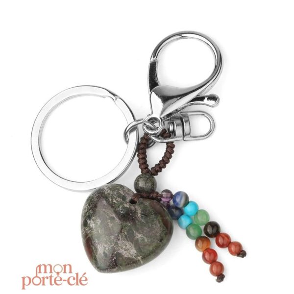 Porte-Clé en métal avec design cœur