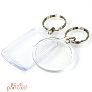 Porte-clé promotionnel en plastique durable