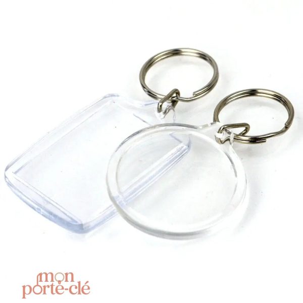 Porte-clé promotionnel en plastique durable