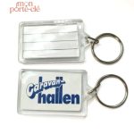 Porte-clé en plastique pour communication visuelle