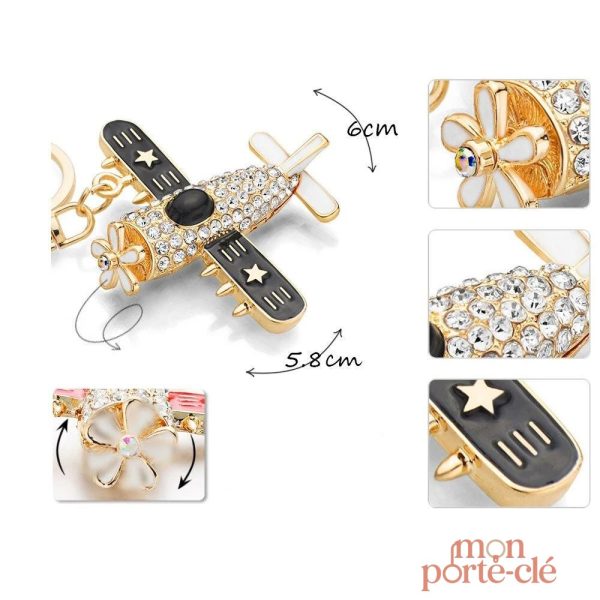 Porte-Clé Avion Coloré pour enfants