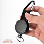Porte-clé homme avec enrouleur, accessoire tendance