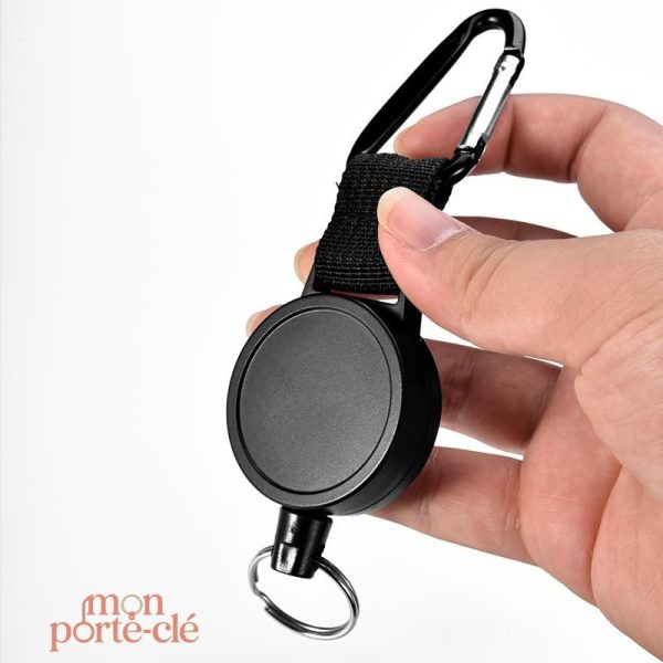 Porte-clé homme avec enrouleur, accessoire tendance