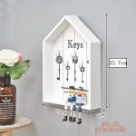 Rangement élégant de clés avec porte-clé mural