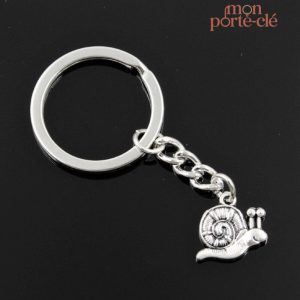Porte-clé animal escargot coloré en design ludique
