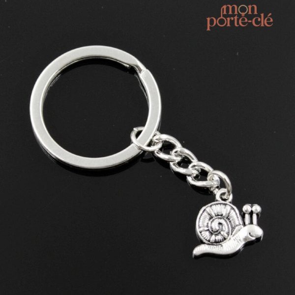 Porte-clé animal escargot coloré en design ludique