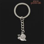 Accessoire porte-clé escargot, parfait pour un cadeau amusant