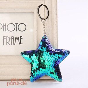 Porte-clé original avec motif étoile
