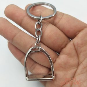 Porte-clé en forme d'étrier, accessoire équestre élégant