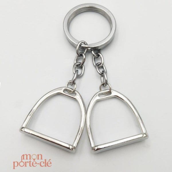 Accessoire de porte-clé étrier, idéal pour les amoureux des chevaux