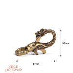 Porte-clé en cuir fait main pour un look masculin