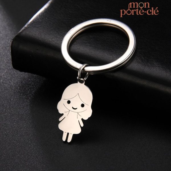 Porte-clé femme avec option de personnalisation