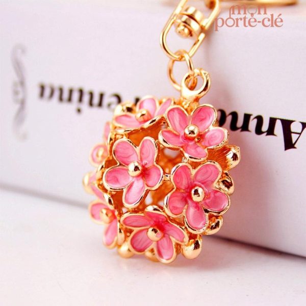 Porte-Clé Original avec Fleurs