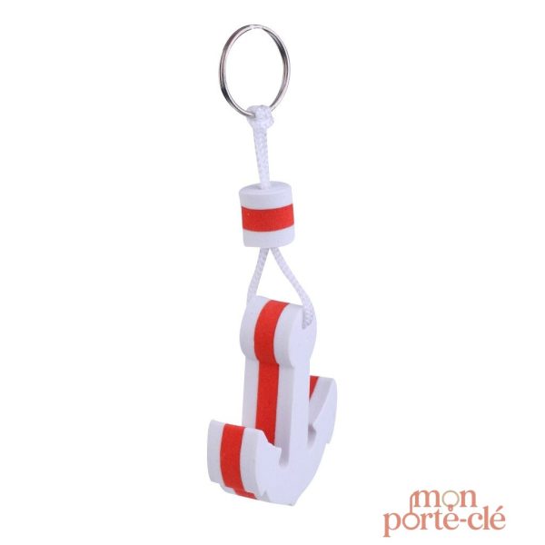 Porte-clé en mousse, design ancre