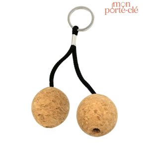 Porte-clé flottant en liège avec design original