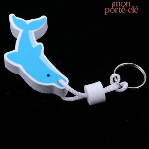 Porte-clé flottant Dauphin Bleu pour une utilisation pratique