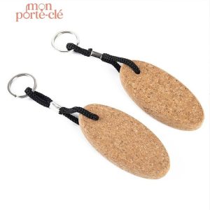 Porte-clé flottant en liège plat