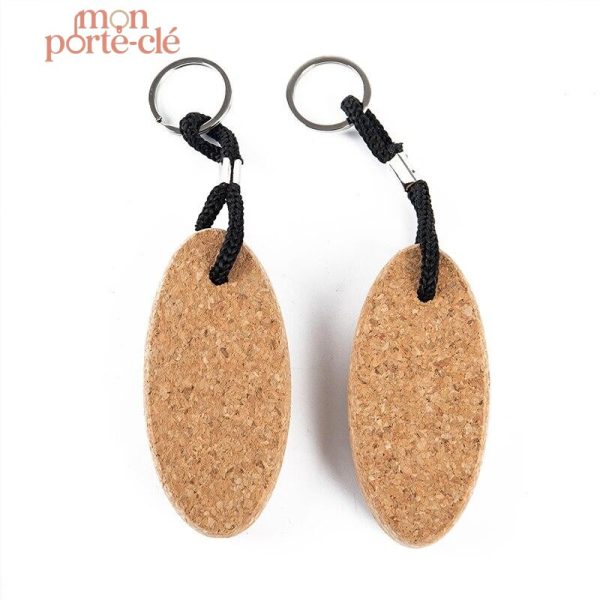 Porte-clé léger et flottant en liège
