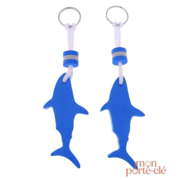 Porte-clé mousse requin, design ludique