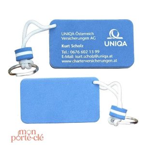 Porte-clé flottant publicitaire en design professionnel