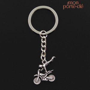 Porte-clé moto FMX Superman en métal design unique