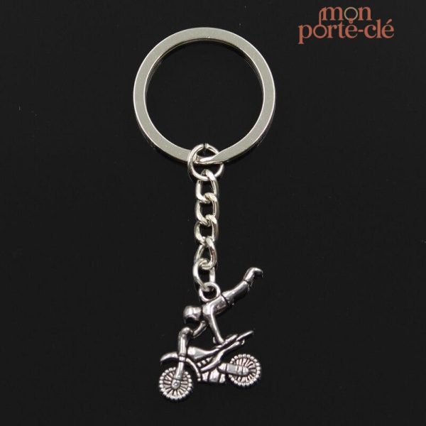 Porte-clé moto FMX Superman en métal design unique