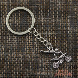 Porte-clé moto style Superman pour accessoires de motards