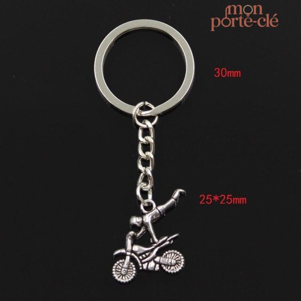 Porte-clé moto personnalisé FMX Superman, essentiel pour motards