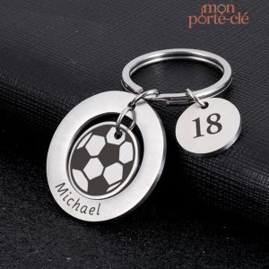 Porte-clé foot personnalisé avec design unique