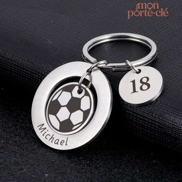 Porte-clé foot personnalisé avec design unique