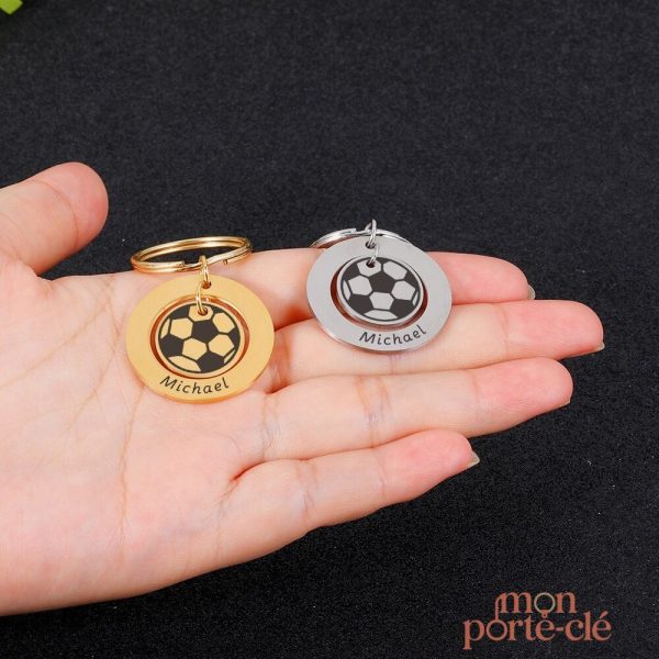 Porte-clé personnalisé sur le thème du football