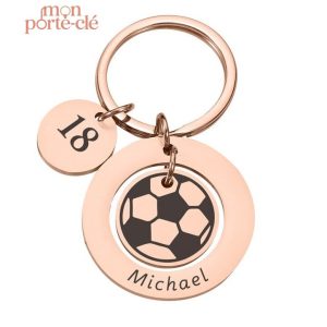 Accessoire football personnalisé pour clés