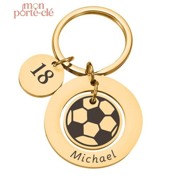 Porte-clé sportif avec option de personnalisation