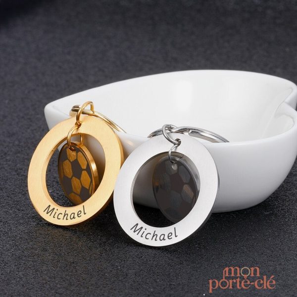 Porte-clé sur mesure pour les amateurs de football