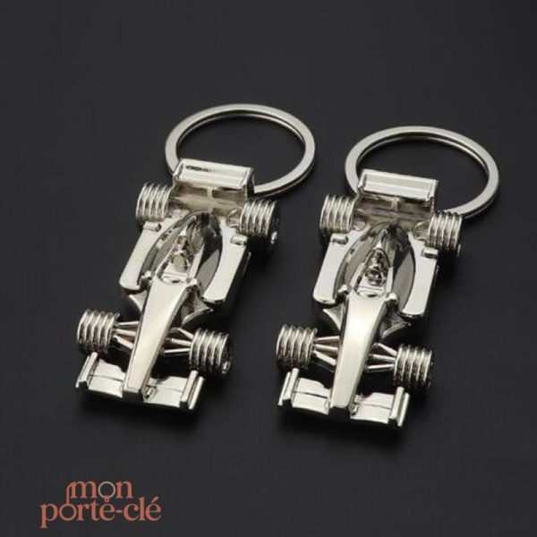 Porte-Clé Voiture inspiré par la Formule 1, style sportif