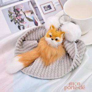 Porte-Clé Fourrure Renard