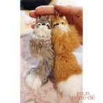Porte-Clé renard avec fourrure douce
