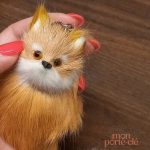 Porte-Clé design renard en fourrure