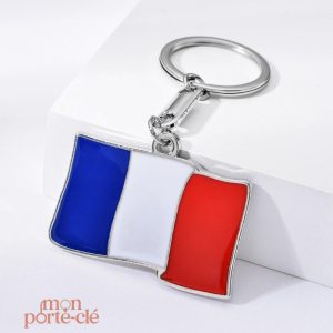 Porte-clé original drapeau de la France