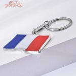 Porte-clé France en métal design unique