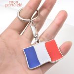 Accessoire de clé original drapeau français