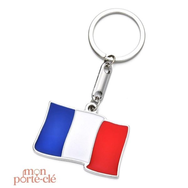 Porte-clé drapeau France pour collectionneurs